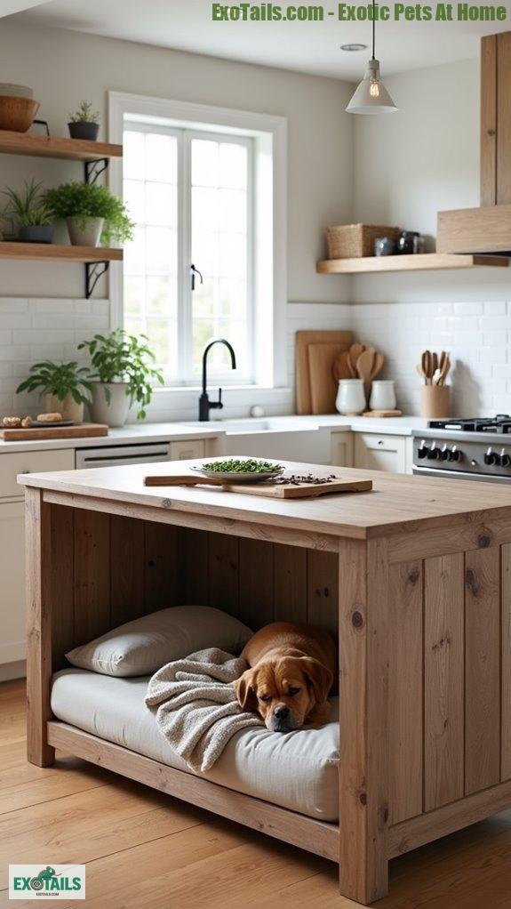 stylish kitchen pet friendly design