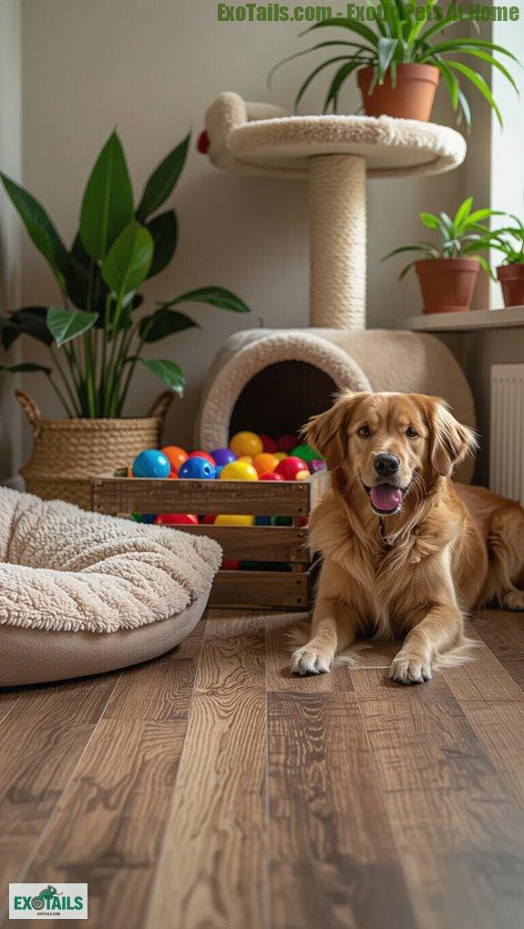 stylish low maintenance pet flooring