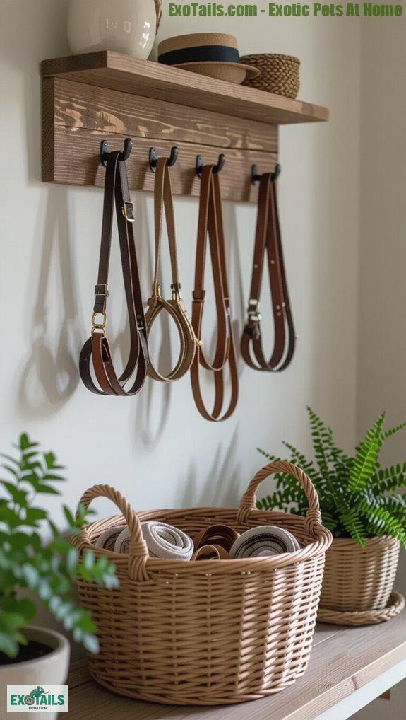 stylish pet accessory organization