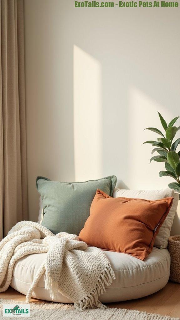 stylish pet bed accessorizing