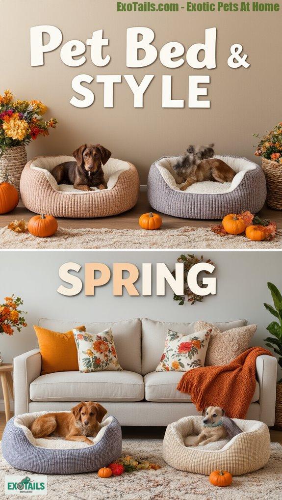 stylish pet bed integration