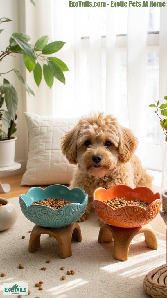 stylish pet dining bowls