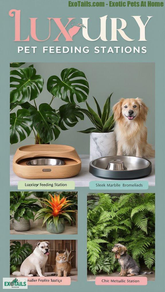 stylish pet feeding stations