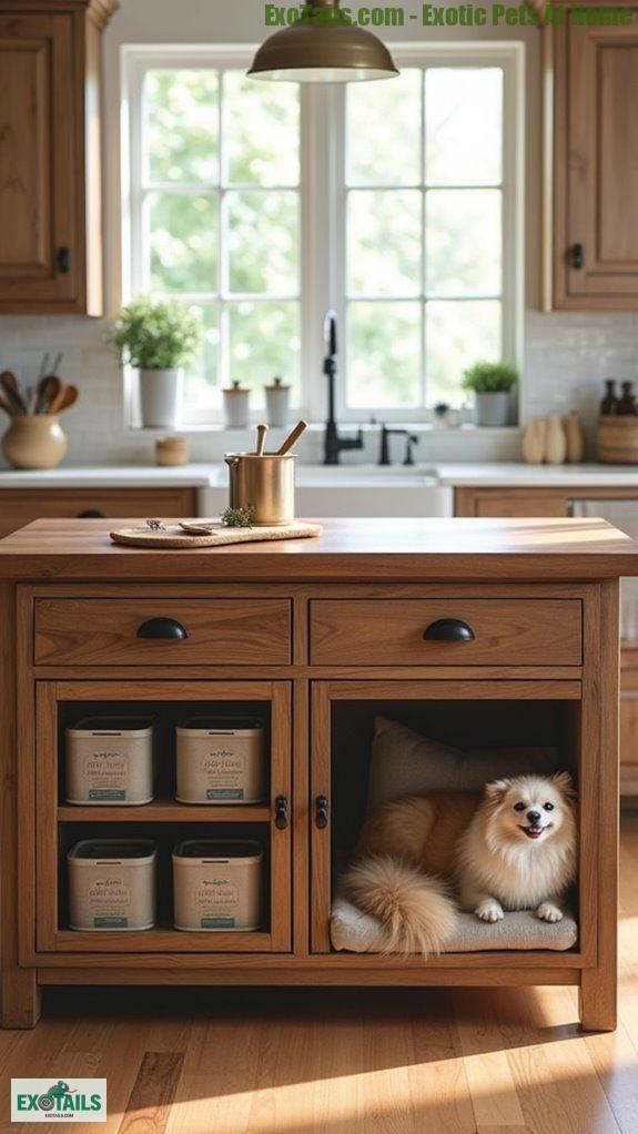 stylish pet friendly kitchen island