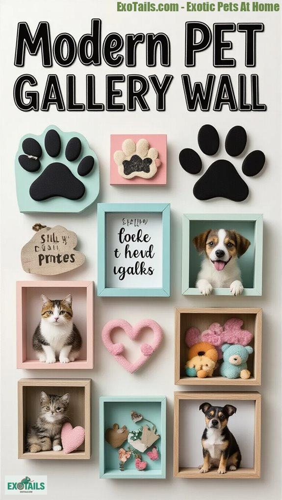 stylish pet photo display