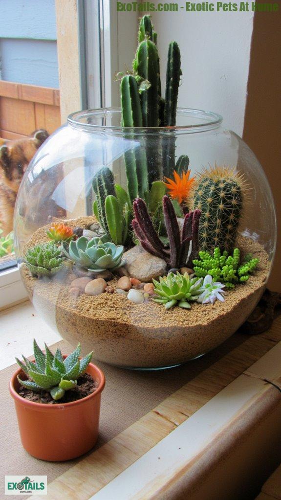 succulents and cacti together