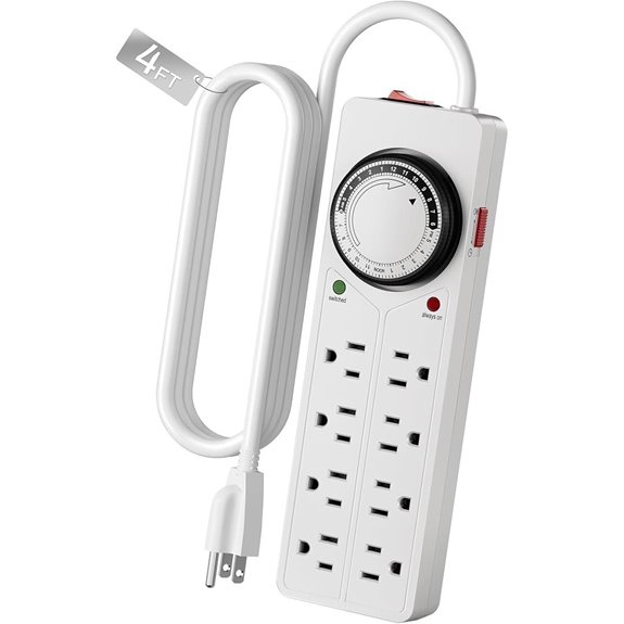 BN-LINK 8-Outlet Surge Protector with Timer