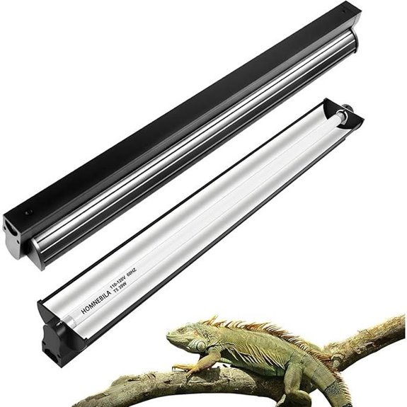 T5 UVB Reptile Light Fixture for Reptiles