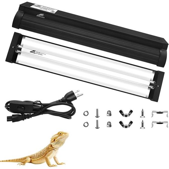 T5 10.0 UVB Reptile Light Fixture Kit