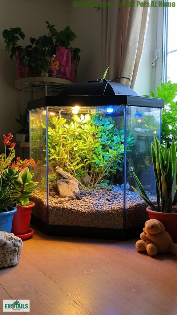 temperature management for terrariums