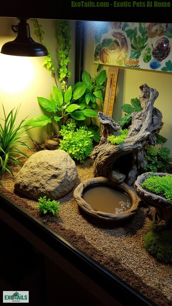 temperature zones for reptiles