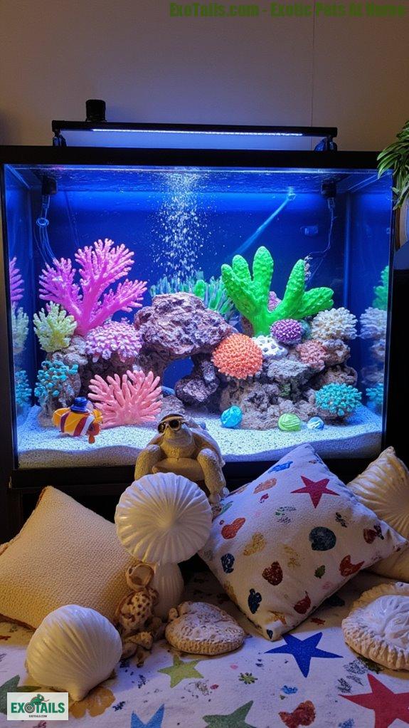 themed aquarium accessories listed