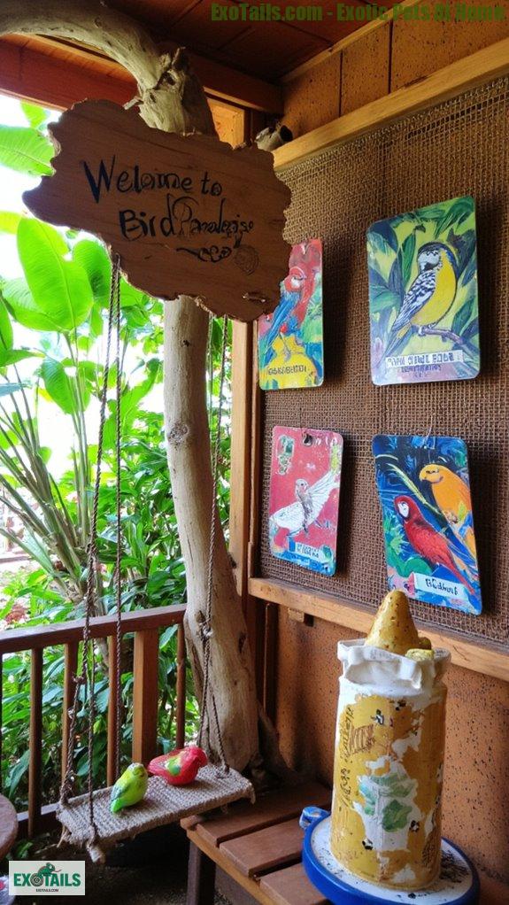 themed aviary decor ideas