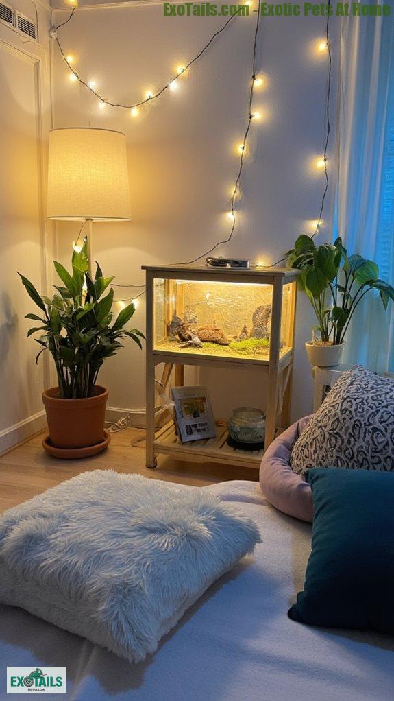 transform space with soft lighting