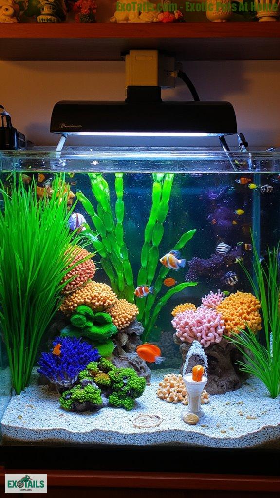 tropical aquarium transformation ideas