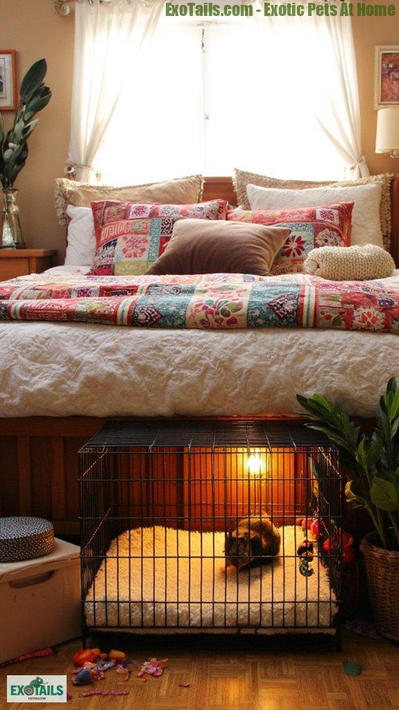 under bed pet storage solution