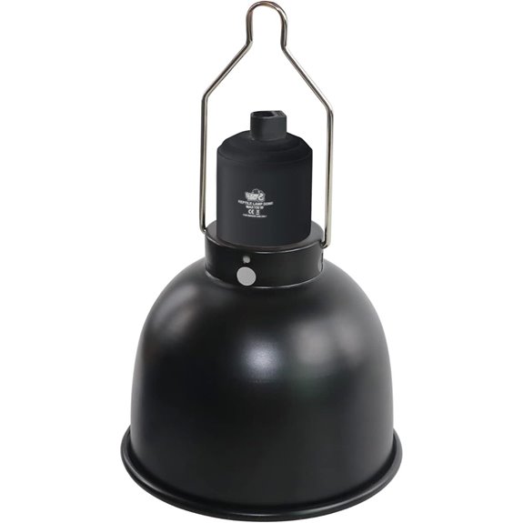 ALUMINUM 5.5 Reptile Dome Light Fixture UVB Heat