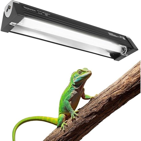 T5 Reptile UVB Light Fixture with Hood
