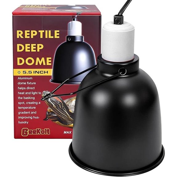 5.5 Reptile Dome Light Fixture with UVB Holder