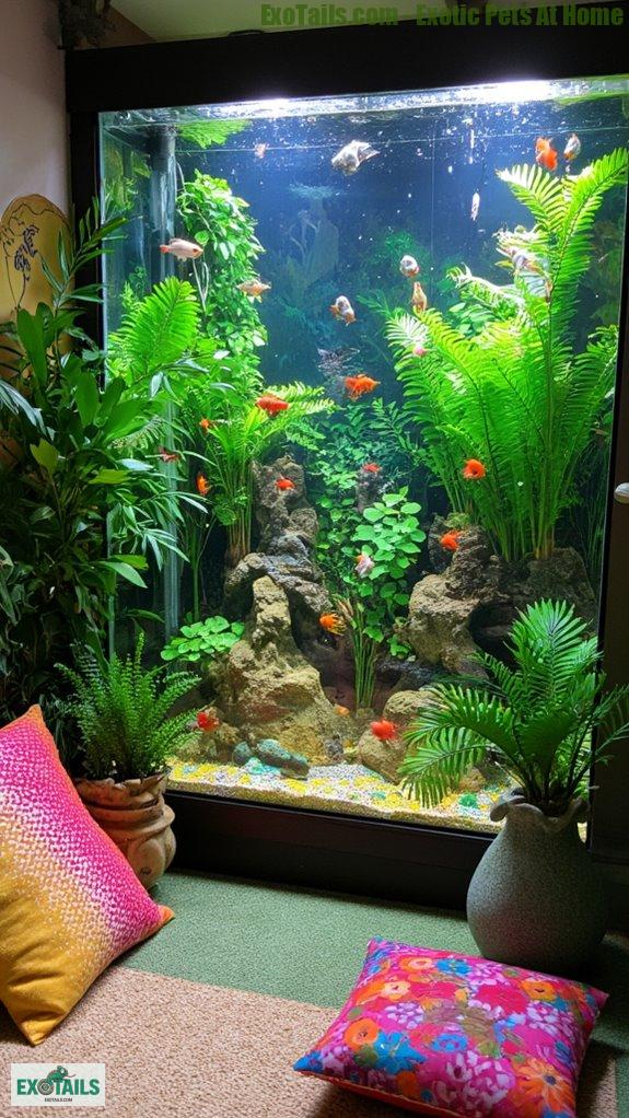 vibrant aquarium decor tips
