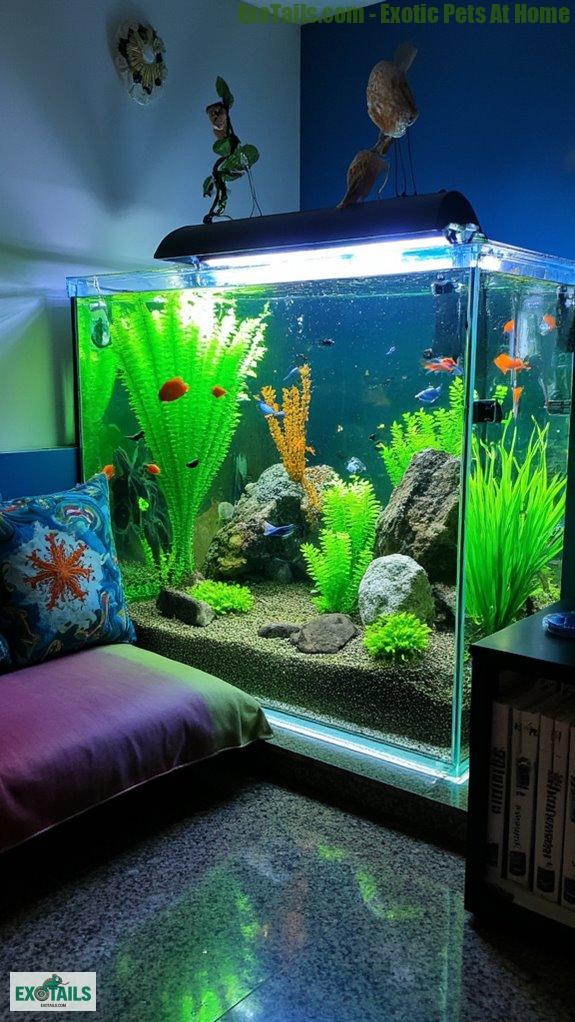 vibrant aquatic pet sanctuary