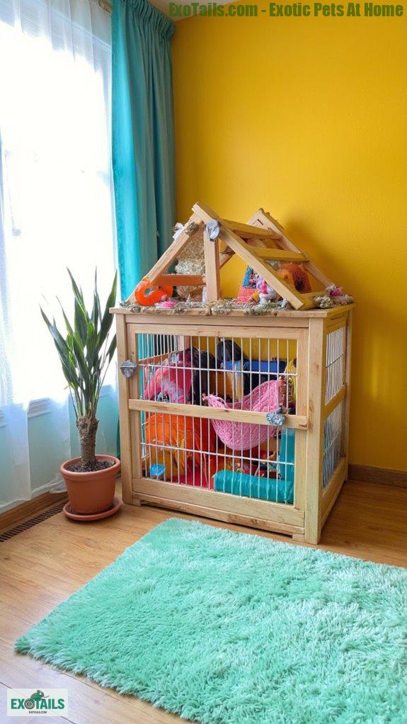 vibrant pet room colors