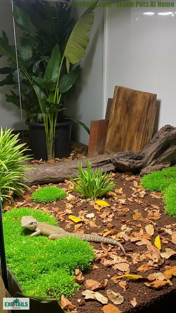 vibrant reptile habitat design